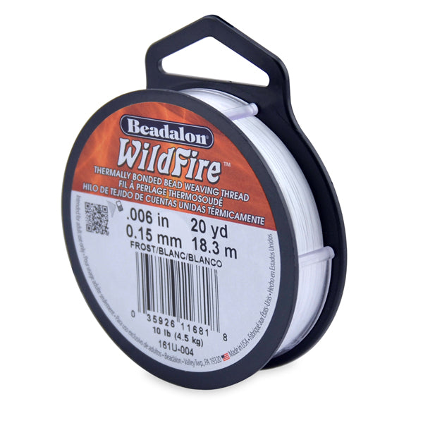 Wildfire, .006 in, 0.15 mm, Break Strength 10 lb / 4.5 kg, Frost, 20 yd / 18 m