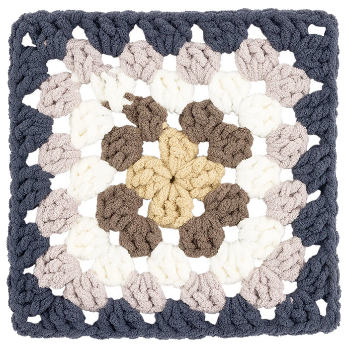 Bernat Blanket All In One Blanket Granny Square Yarn - Asphalt