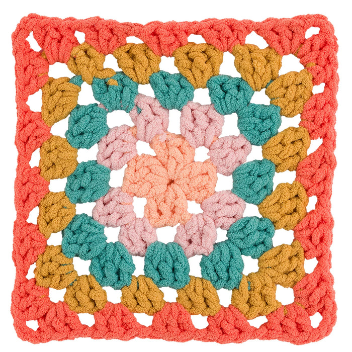 Bernat Blanket All In One Blanket Granny Square Yarn - Throwback