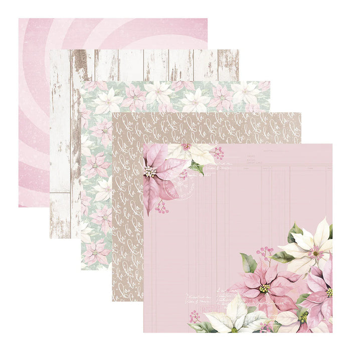 Rosie's Studio - Peppermint Twist Collection - 6x6 Designer Paper Pack (40 Single Sided Sheets including 3 Foiled Sheets)