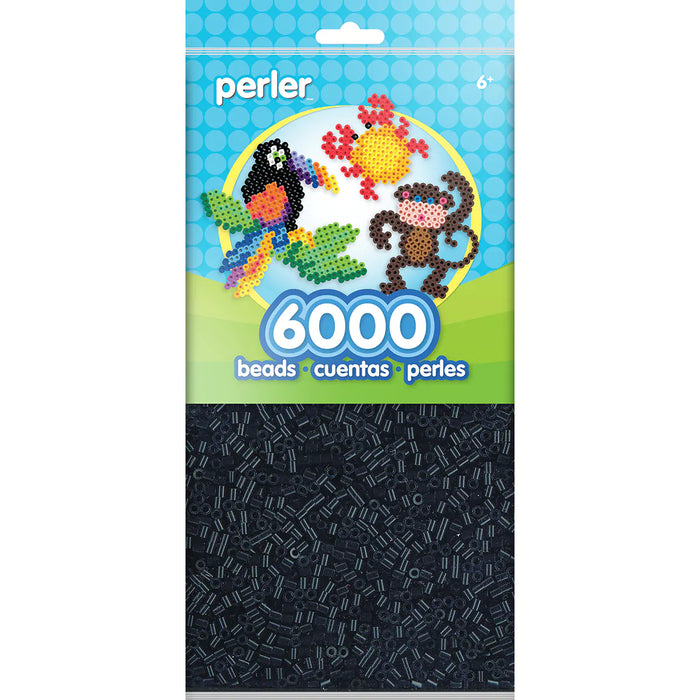 Perler Beads 6,000/Pkg-Black