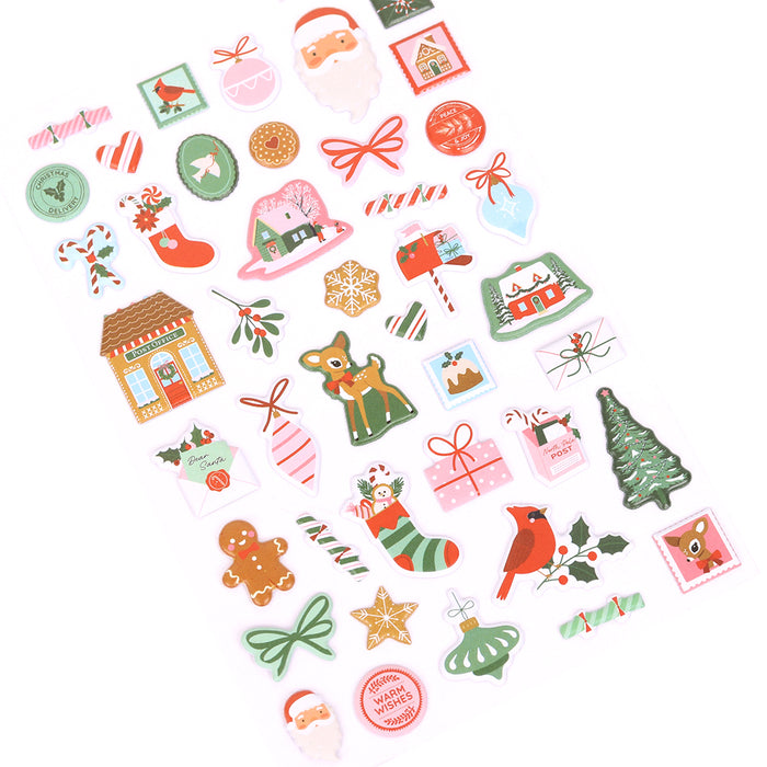 Rosie's Studio - North Pole Post Puffy Motif Stickers