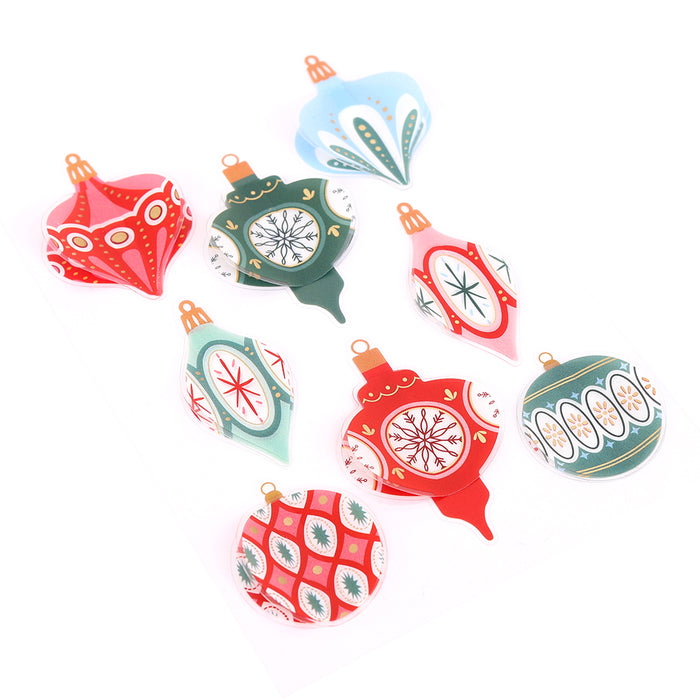 Rosie's Studio - North Pole Post Dimensional Acetate Embelishments -Ornaments
