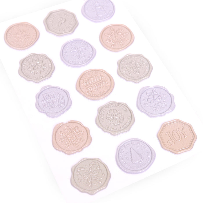 Rosie's Studio - Sleigh Bells Ring Wax Seal Embelishments 15 Pieces