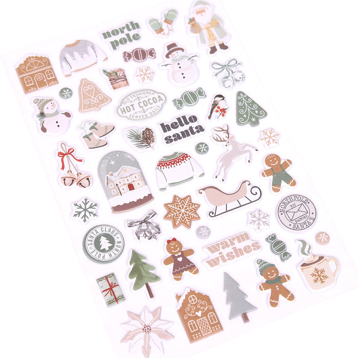 Rosie's Studio - Sleigh Bells Ring Puffy Motifs Stickers 1 Sheet