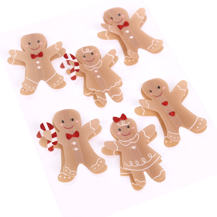 Rosie's Studio - Sleigh Bells Ring Dimensional Acetate Embellishments - Gingerbread