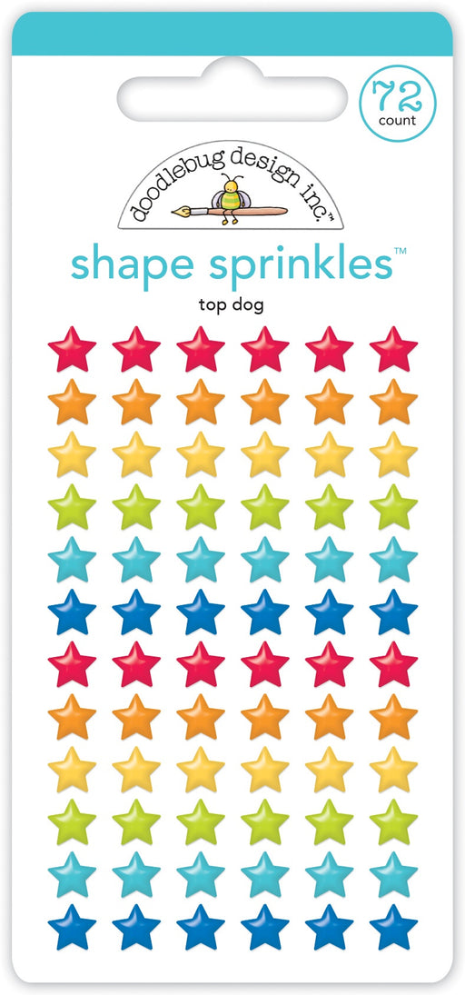 Doodlebug Sprinkles Adhesive Enamel Shapes-Top Dog