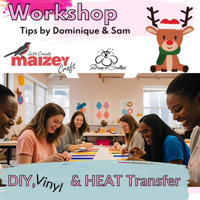 Maizey Craft & Scrap-a-Doodles - Fun Christmas Workshop on Adhesive Vinyl, HTV and more! - 13 December 2025 - 10am - Brooklyn Pretoria