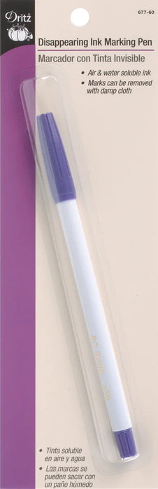 Dritz Disappearing Ink Marking Pen-Purple