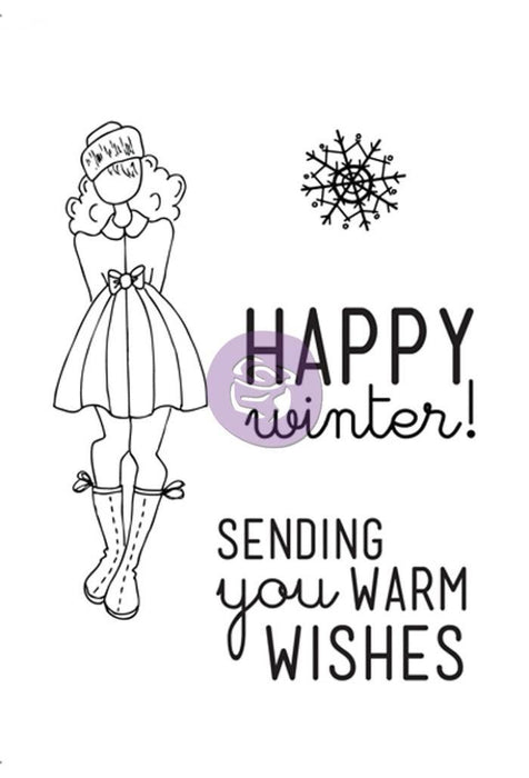 Prima Marketing - JulieNutting - Cling Stamps - Warm Wishes