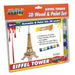 Crazy Crafts - Kids Zone - 3D Wood & Paint Set - Eiffel Tower