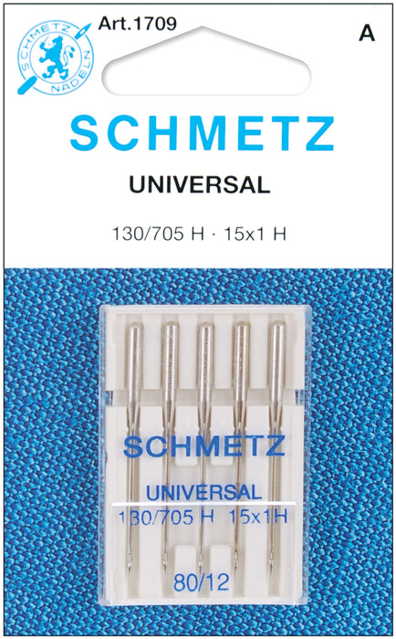 Schmetz Universal Machine Needles-Size 12/80 5/Pkg