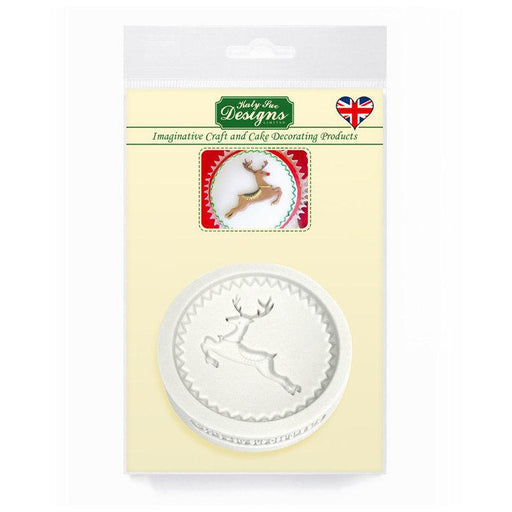 Katy Sue Designs - Topper Silicone Mould - Prancing Reindeer