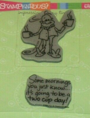 Stampendous - Cling Rubber Stamp - Two Cup Changito Set