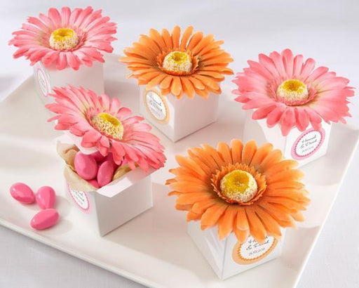 Kate Aspen - Daisy Delight Orange Gerbera Favor Box - Set of 24