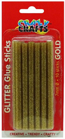 Crazy Crafts - Glue Sticks - 10 sticks - 7mmx100mm - Gold