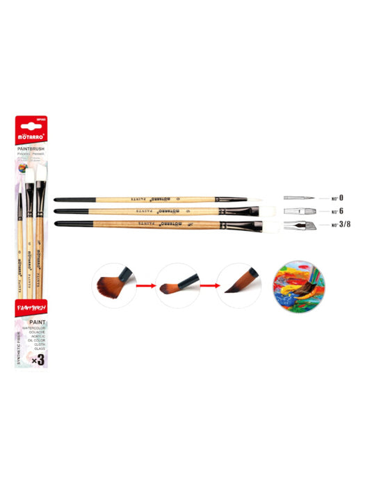 Motarro - Paint Brush Set 3pcs