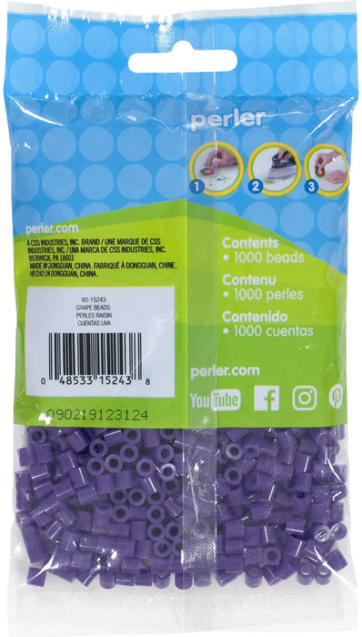 Perler Beads 1,000/Pkg-Grape