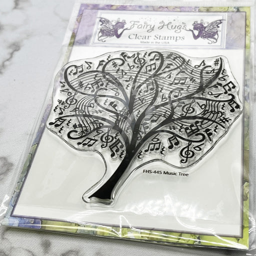 Fairy Hugs Clear Stamps-Music Tree