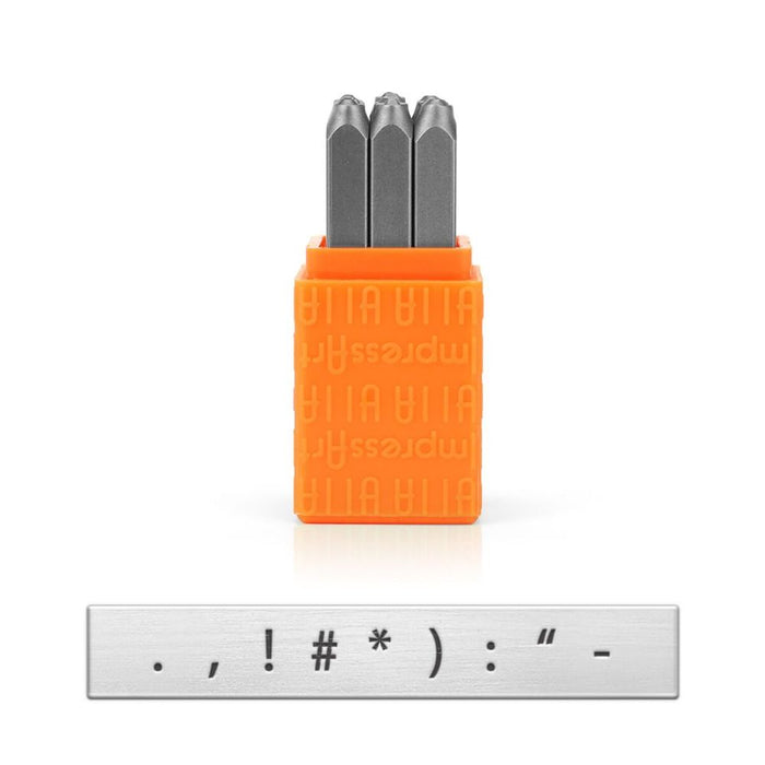 Basic Metal Stamp Set, Punctuation, 3mm