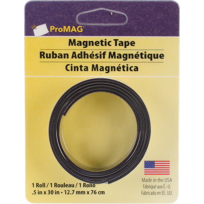 ProMag Adhesive Magnetic Tape-.5"X30"