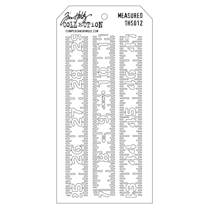 Tim Holtz Layered Stencil 4.125"X8.5"-Measured