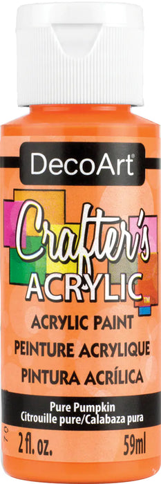 DecoArt Crafter's Acrylic All-Purpose Paint 2oz-Pure Pumpkin