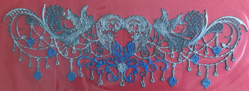 Van-Cha-Din - Mixed Media - 3D Decorative Lace Embellishment - Blue Birds