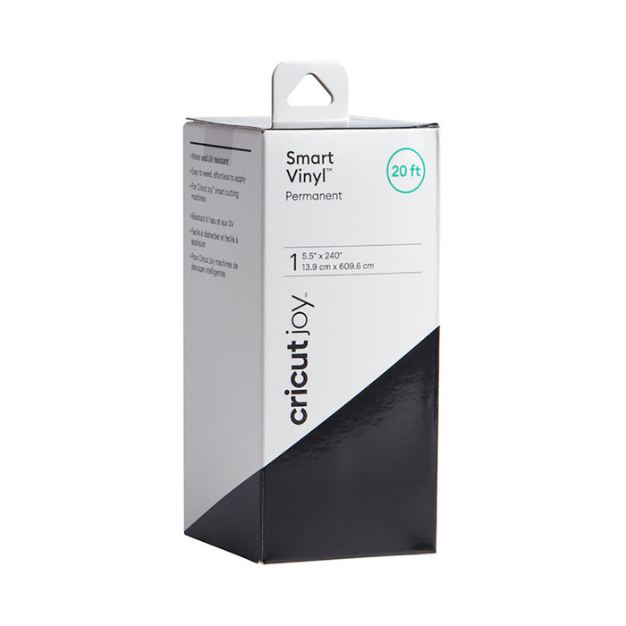 Cricut Joy - PERMANENT Smart Vinyl 5.5"x240" Bulk Roll - (13.9cm x 610cm) -  Black (Glossy)