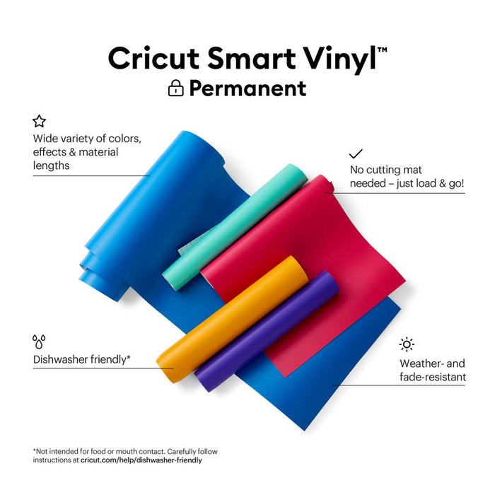 Cricut - Smart Vinyl Permanent - Matt White (33cm x 1,2m)
