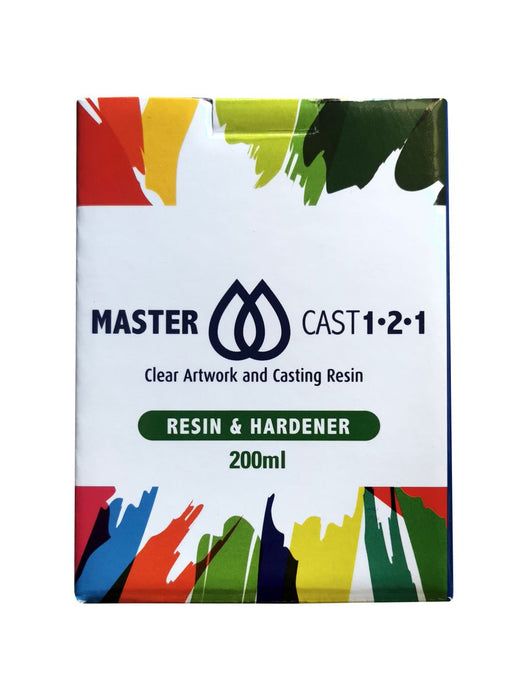 Master Cast Epoxy Resin - Clear Art Coating Resin - Resin & Hardener - 200ml