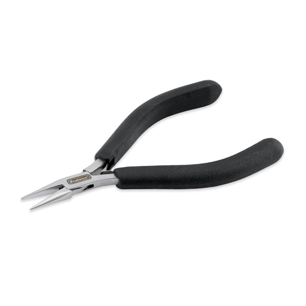 Beadalon - Slim Line Chain Nose Pliers - Black Vinyl-Free Grips - Double Leaf Springs