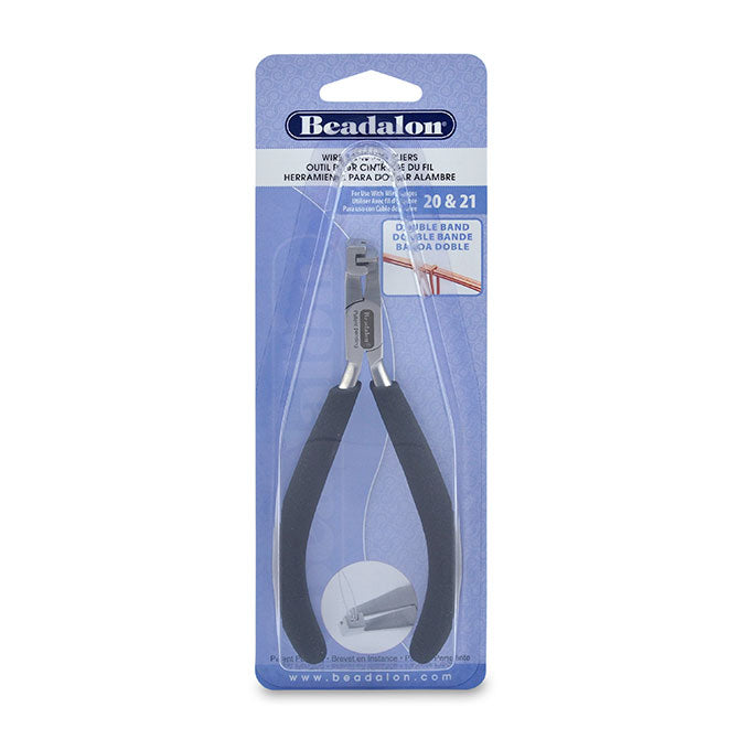 Wire Banding Pliers, Double Band, 2 X 20 & 2 X 21 gauge, Stainless Steel Construction