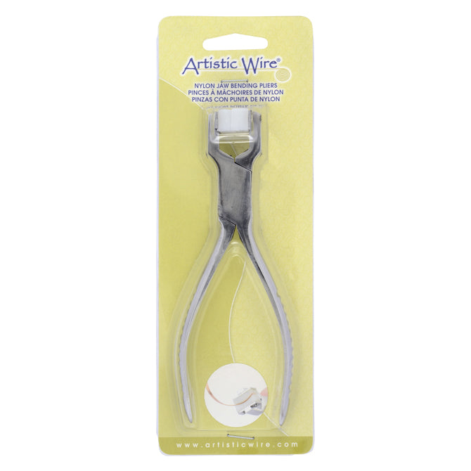 Nylon Jaw Bending Pliers, Box Joint, Polished Stainless Steel Handles