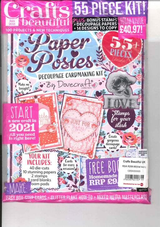 Crafts Beautiful - Paper Posies - Jan 2021 - Bargain Magazine