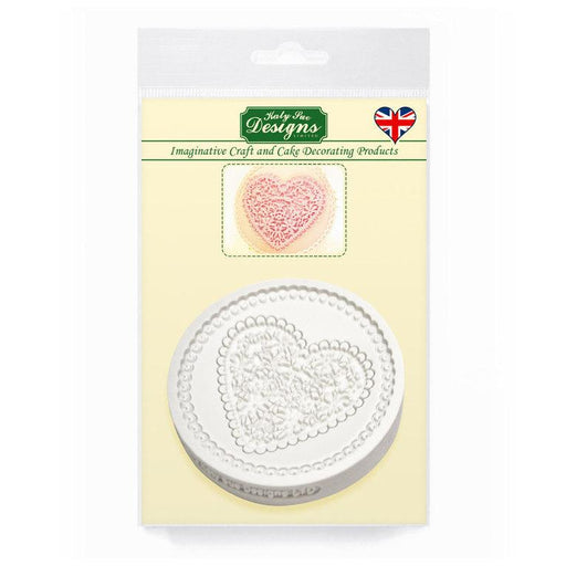 Katy Sue Designs - Topper Silicone Mould - Lace Heart