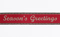 Jacquard Woven Ribbon - Seasons Greetings – Red / Choc / Olive / Stone / Lt.Cream (20mm x 1m)