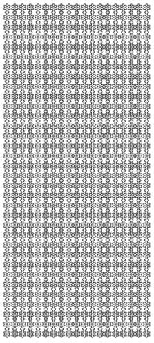 JEJE Peel-Off Stickers - Flower borders 1 - Pearl Silver with Gold