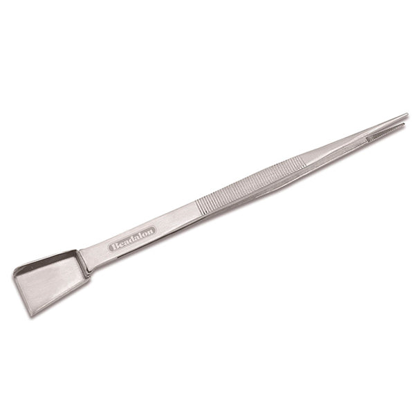 Straight Tweezers with Shovel