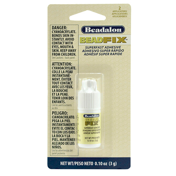 Beadfix Adhesive, 3 g / .11 oz with 2 precision tips