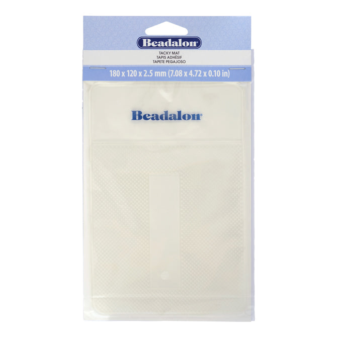 Tacky Bead Mat, Clear, 180 x 120 x 2.5 mm / 7.08 x 4.72 x .1 in