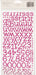 American Crafts Foam Alphabet Stickers-Eclair-Strawberry Glitter