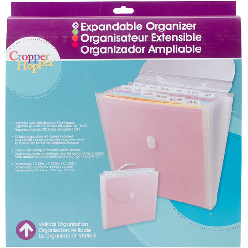 Storage Studios Expandable Paper Organizer-12"X12"