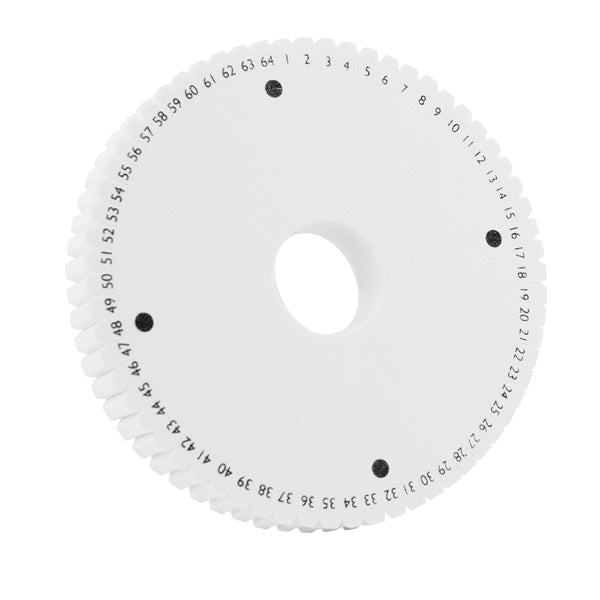 Kumihimo Disc, Double Density Thickness 0.79 in / 20 mm, Round, 64 Slits, 6 in / 15.2 cm diameter