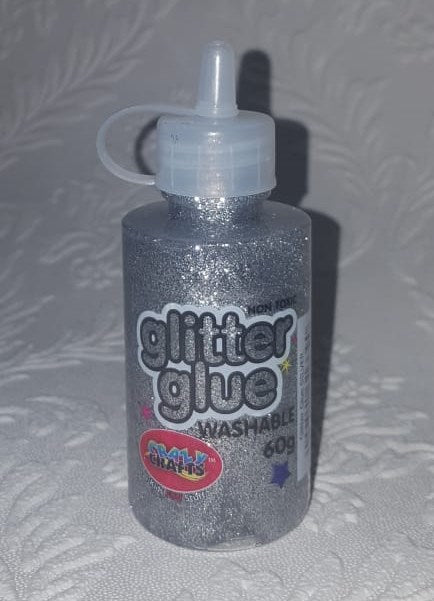 Crazy Crafts - Glitter Glue - Silver