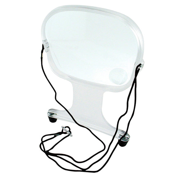 Handsfree Magnifier, 2x magnification, 4 in x 4.5 in, 10 cm x 11.43 cm