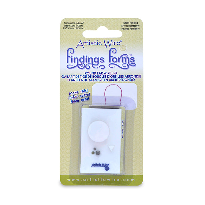 Findings Forms, Round Ear Wire Jig, 1 pc