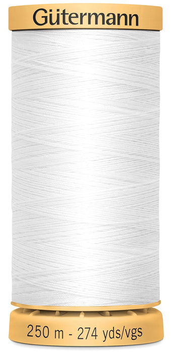 Gutermann Natural Cotton Thread 273yd-White