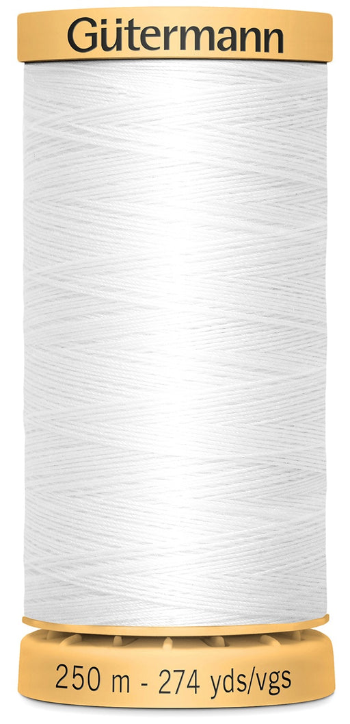 Gutermann Natural Cotton Thread 273yd-White