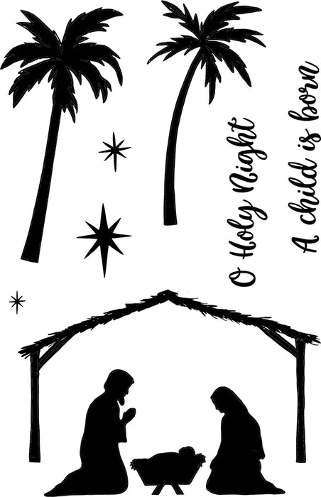 Jane's Doodles - Clear Stamps 4"x6" - Holy Night